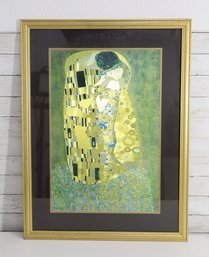 Gustav Klimt 'The Kiss' Framed Art Print Gold Art Nouveau – 36.5' X 27.5'