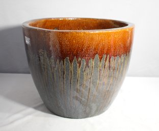 Striking Artisan Ceramic Planter  15' Height X 18' Diameter