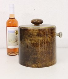 Vintage MCM Tura Milano Lacquered Goat Hide Ice Bucket