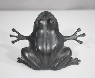 Vintage Brass Frog Figurine  4.5' H