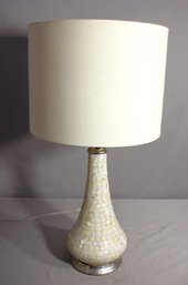 Mother Of Pearl Tile Table Lamp -25'h