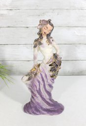 Vintage Hedi Schoop Lady Spill Vase  Hollywood California Pottery  Hand Painted Figural  12