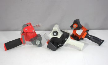 Lot Of 3 Heavy Duty Packing Tape Dispensers  Commercial Grade