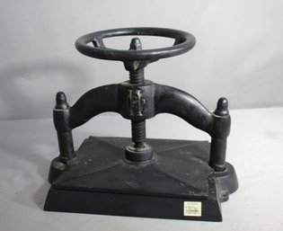 Restoration Hardware Cast Iron Book Press