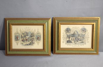 Vintage Decorative Framed Prints - 'Saxon Emblems Of The Month Of May'