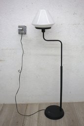 55' Tall Modern Black Floor Lamp With Adjustable Shade