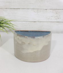 Lee Rosen For Design Technics Ceramic Bookend  Fused Glass Glaze  6.5'-( Only One)