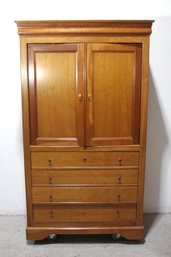 Classic Wooden Armoire With Drawers  78' H X 42' W X 21' D  Elegant Storage