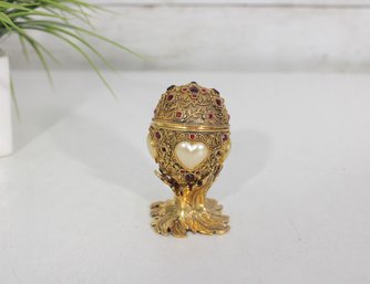 Edgar Berebi Ltd Edition The Illiana Egg  Faberg Style Jeweled Trinket Box  3.5' H