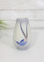 Vintage Royal Jubilee Porcelain Vase  6' Hand Painted Floral  Made In England