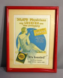 1930s Lucky Strike Cigarette Advertisement - Sexy Beauty Tobacciana