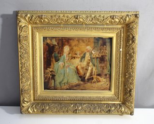 Exquisite 19th Century French Genre Print