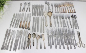 Large Mixed Lot Vintage Flatware & Serving Utensils  Knives, Forks, Spoons & More