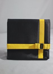 Black & Yellow Salvatore Ferragamo Square Clutch #A219069