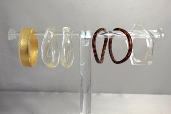 #30--Group Lot Of Vintage Acrylic Bracelets