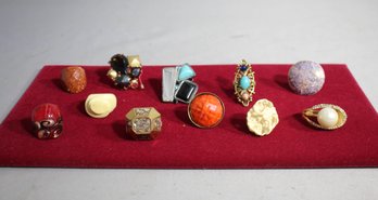 #27--Group Lot Of Vintage Costume Rings