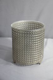 Metal Woven-look Mesh Waste Bin With Insert