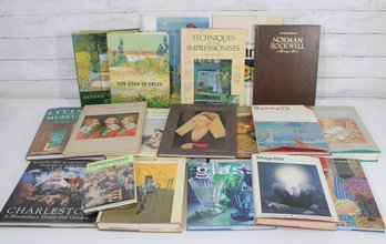 #1-Large Lot Of Art & Architecture Books  Impressionism, Francis Bacon, Norman Rockwell, Charleston & More