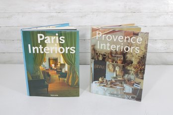 #2-Paris Interiors & Provence Interiors Hardcover Books  Decorative Design Coffee Table Set