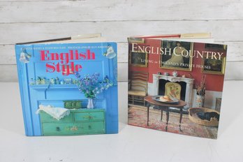 #4-English Style & English Country Hardcover Books  Interior Design Coffee Table Set