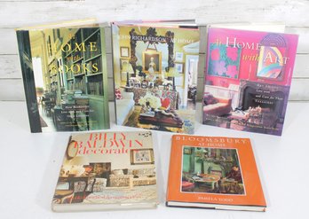 #8-Lot Of 5 Interior Design & Home Dcor Hardcover Books  Coffee Table Style