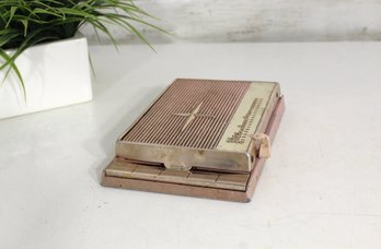 Vintage Rolodex Auto-Index Address Book  Metal & Plastic Desktop File Organizer 8' X 5'