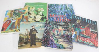 #10-Lot Of 6 Art Books & Exhibition Catalogs  Monet, Balthus, Rousseau & More