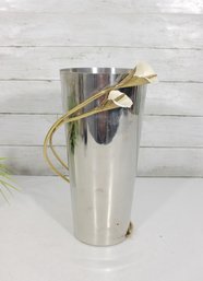 Michael Aram Calla Lily Large Vase  Nickelplate & Brass  13' H
