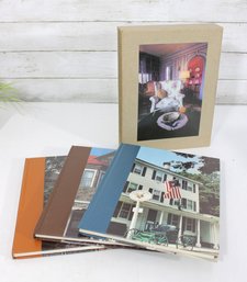 Vintage Decorative Hardcover Book Set  Architectural Home Photography Coffee Table Books (Set Of 3)