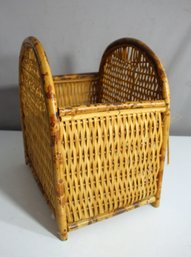 Vintage Bamboo Magazine Rack