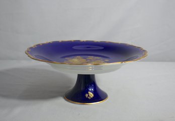 Vintage Schumann Arzberg Echt Cobalt Blue And Gold Compole