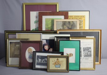 A Curated Collection Of Framed Artwork And Prints'