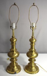 Pair Of Vintage Brass Stiffel Lamps