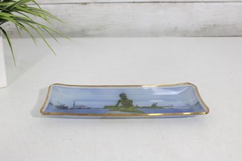 Vintage Copenhagen Denmark The Little Mermaid Trinket Dish / Ashtray  Souvenir  8 X 3