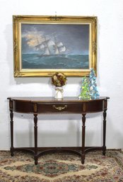 Hickory Chair American Masterpiece Collection Demilune Console Table