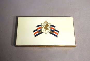 Vintage WWII British Cigarette Case- 3' X 5.5'