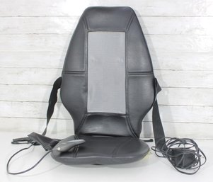 HoMedics Shiatsu Full Back Massage Cushion  Black Heated Massage Seat W/ Controller  Tested Works
