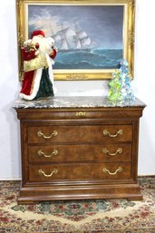 Henredon Charles X Marble-Top Chest Of Drawers