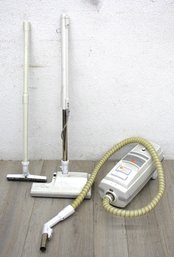 Vintage Lux Canister Vacuum Cleaner With Attachments