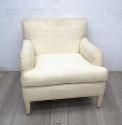 Vintage Upholstered Armchair - Ideal For Cleaning Or Reupholstering