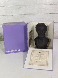 #5-Wedgwood Black Basalt Abraham Lincoln Bust  Limited Edition  Boxed With Certificate