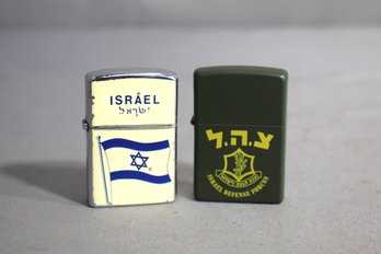 Pinguin High Quality Lighter With ISRAEL & Flag & Israeli Defence Forces Flip Top Lighter