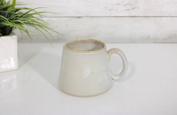 Barcela Handmade Porcelain Mug  Neutral Glaze  3.5' H