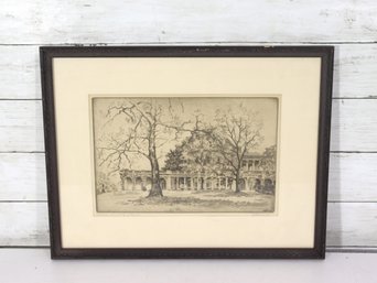 Framed Print Library  University Of Virginia By Edith Nankivell  13.5' X 17.5'