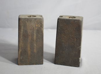 Antique Set Of 8 Day Ogee Clock Weights - Timeless Mechanical Precision