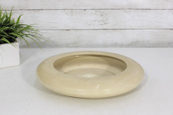 Vintage 12' USA Pottery UFO Planter  Mid Century Modern Flying Saucer Art Deco Disc