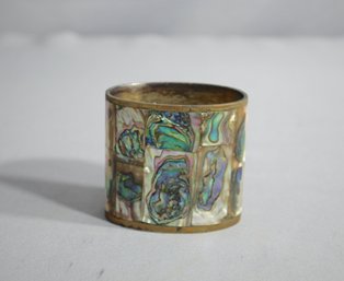 Vintage Brass (made In Mexico) Toothpick Holder