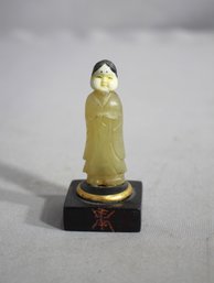 Charming Vintage Japanese Netsuke Figurine With Stand'