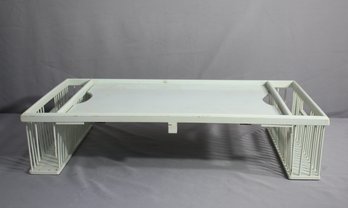 Wooden White Breakfast In Bed Serving Tray/lap Desk