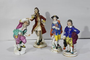 Set Of Four German Porcelain Figurines